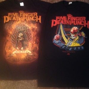 Five finger death punch t shirt x2